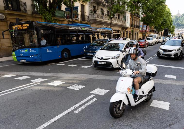 Los cambios de tráfico en el centro de Donostia que entran en vigor hoy